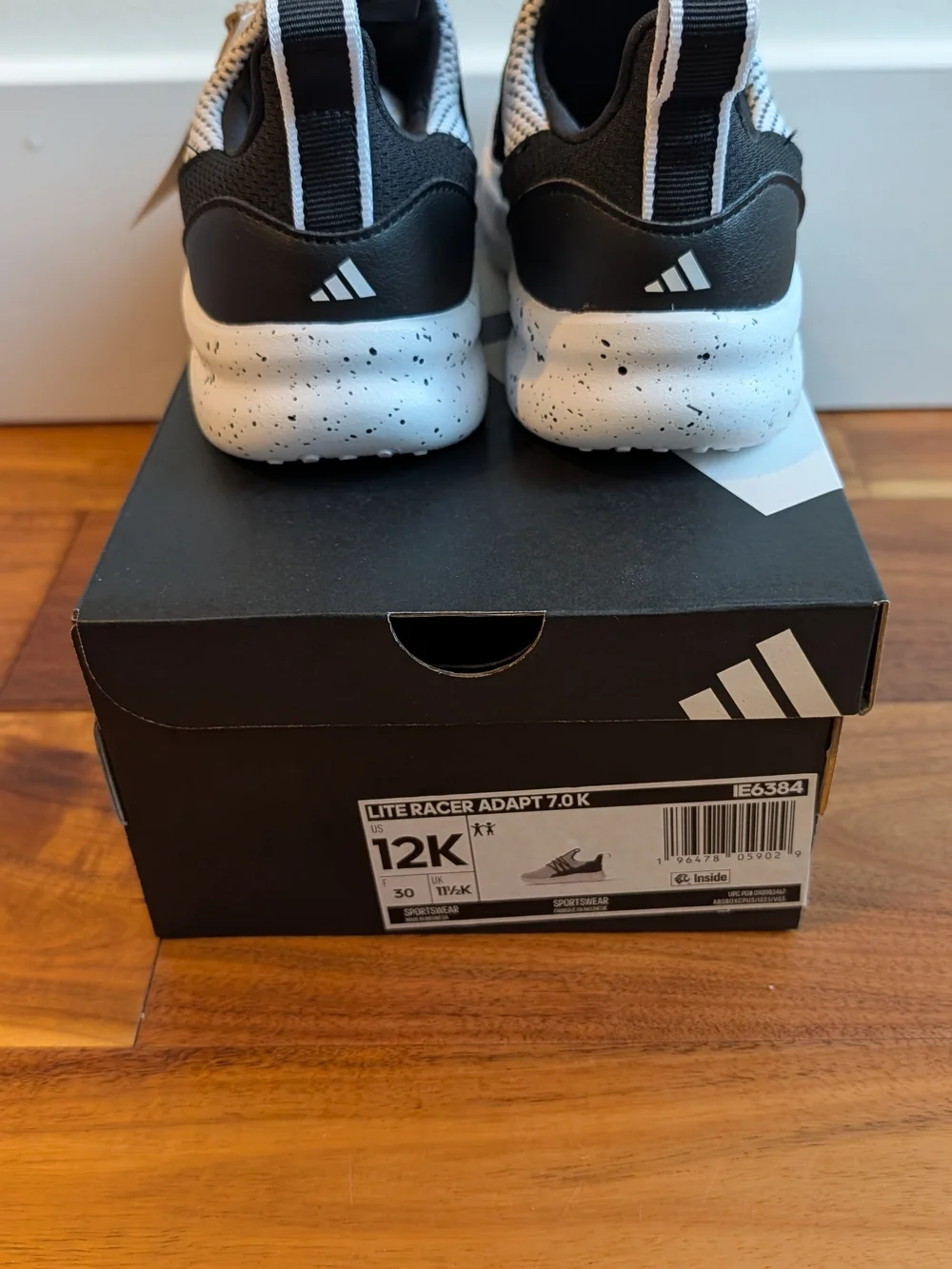Adidas Lite Racer Adapt 7.0 Shoes Kids Size 12K